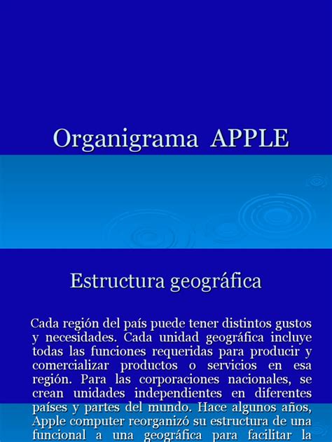 Organigrama Apple Pdf