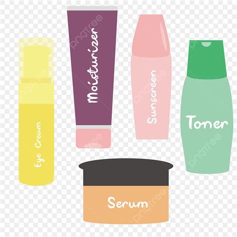 16 Skin Care Products Cartoon Png