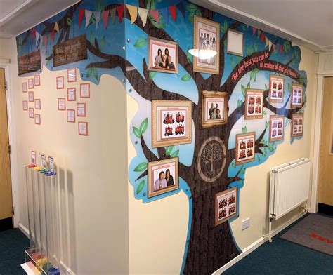 School Entrance And Staff Display