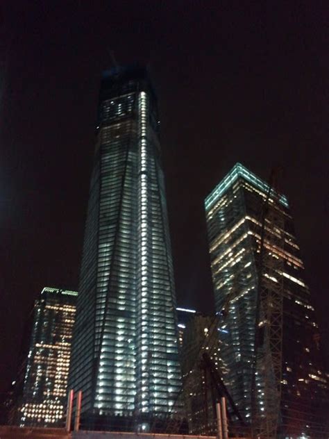 Construction Update World Trade Center At Night New