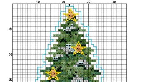 christmas tree cross stitch pattern pdf instant download etsy