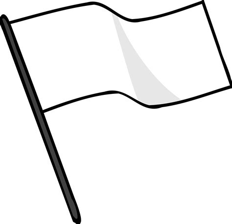 Clipart Waving White Flag