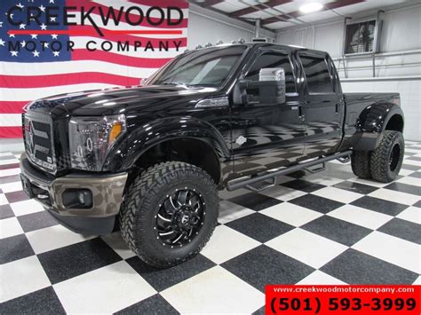 2016 Ford F 350 King Ranch 4x4 Diesel Dually Lifted Black 20s Nice Ebay