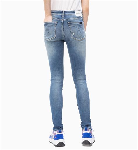 Calvin Klein Denim Ckj 011 Mid Rise Skinny Jeans In Denim Blue Lyst