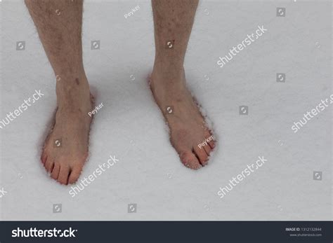 Bare Feet Snow Stock Photo 1312132844 Shutterstock