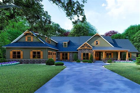 Plan 70623mk Gorgeous Craftsman House Plan With Private Master Suite
