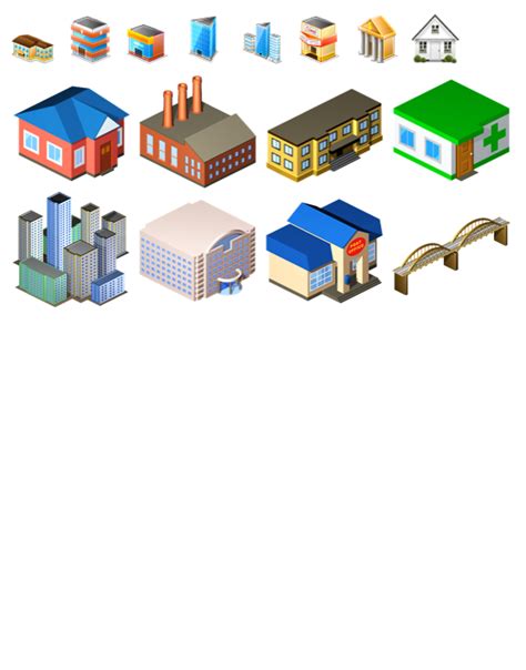 A stripped down version of the stencil set is available for tam (technical. Pretty Urban Building Icons | Graffletopia