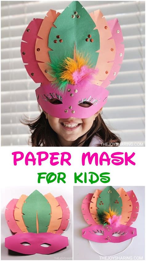 Printable Diy Paper Mask For Kids