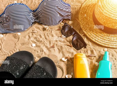 Summer Bikini And Accessories Stylish Beach Set Beach Bikini Summer