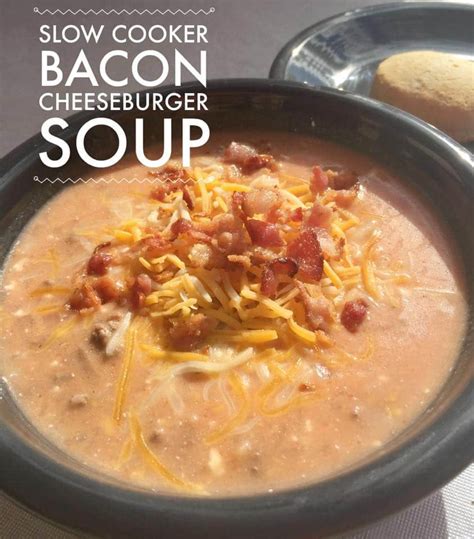 Oh, and did i mention there's beef and bacon. Bacon Cheeseburger Soup