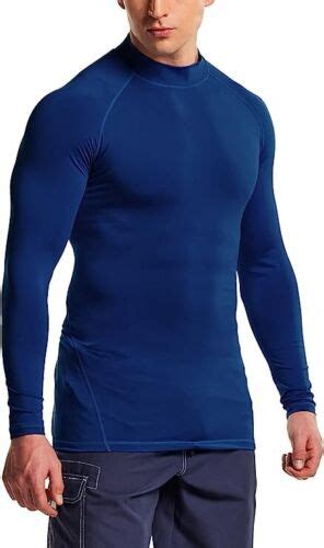 Tsla Mens Upf 50 Long Sleeve Rash Guard Uvspf Quick Dry Swim Shirt