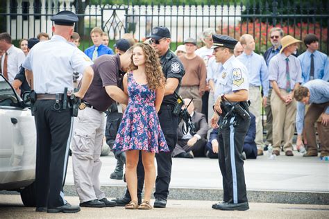 Young Woman Arrested In Front Of White House A Photo On Flickriver