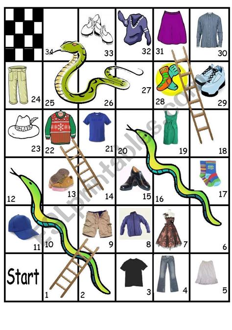 Clothes Game Esl Worksheet By Regina Di