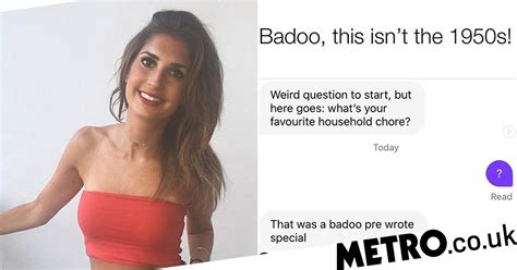 Woman Accuses Badoo Of Sexism For Favourite Chore Prompt Metro News