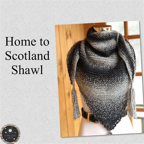 Home To Scotland Hand Knit Outlander Inspired Shawl Etsy Outlander