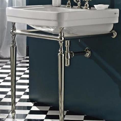 Neoclassica Wash Basin And Metal Stand 58cm Old Fashioned Bathrooms