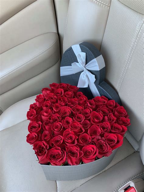 Express your love, appreciation, gratitude, or sympathy by giving flowers in miami miami shoppers and those who care about them can choose from an impressive selection of beautiful gift baskets, edible treats, luxury soaps and. 50 Red Roses Arrangement in heart box by Luxury Flowers Miami