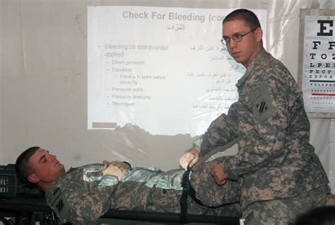 Medics Pass On Life Saving Skills Article The United States Army