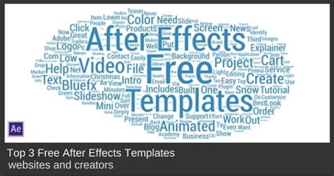 Top 3 free After Effects templates websites – BlueFx