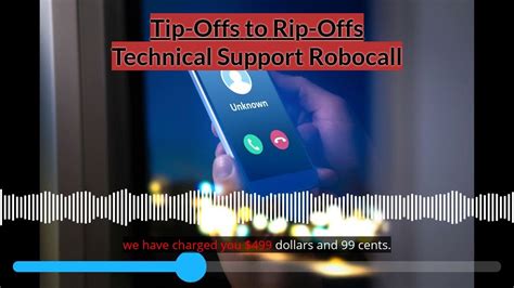 Technical Support Robocall Aarps Tip Offs To Rip Offs Youtube