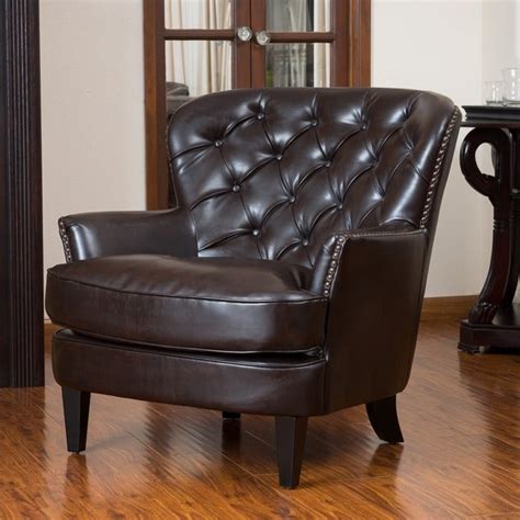 Get 5% in rewards with club o! Christopher Knight Home Tafton Tufted Brown Leather Club ...