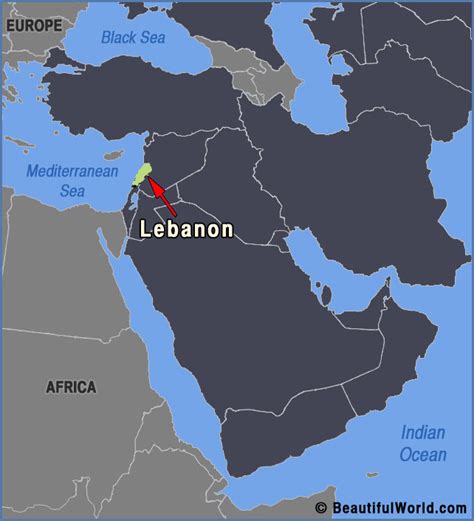 Map Of Lebanon Facts And Information Beautiful World Travel Guide