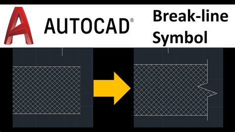 Autocad 2020 Break Line Symbol How To Draw Break Line Symbol Youtube