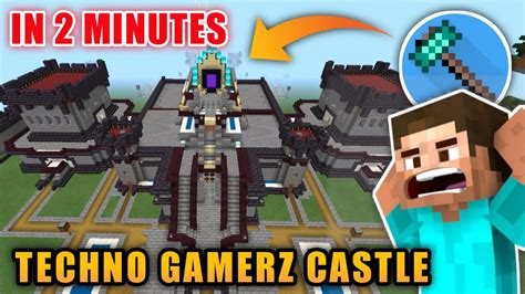 How To Make Castle Like Techno Gamerz In Just 2 Minutes Techno Gamerz
