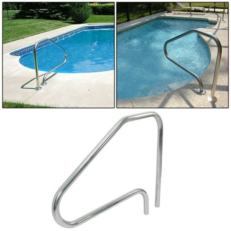 Ecotric Pool Handrail Swimming Pool Hand Rail Ladder Step Handrail Stainless Steel Perfect
