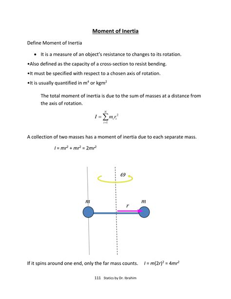 Pdf Moment Of Inertia And Friction