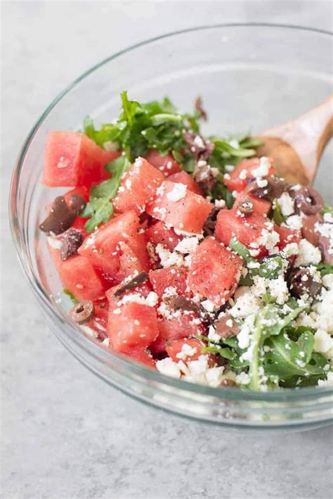 Arugula Watermelon And Feta Salad Delish Knowledge