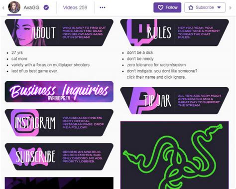 8 Creative Twitch Panels Ideas To Use Unlimited Graphic Design Service