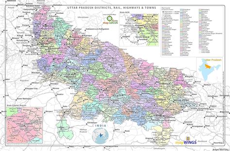 Uttar Pradesh District Map List Of Districts In Uttar 40 Off