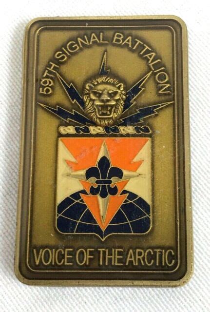 Us Army 59th Signal Battalion Alaska Challenge Coin Ebay