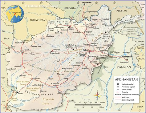 Afghanistan Map Afghanistan Map Gis Geography Administrative Map Of