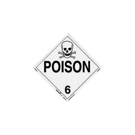 SafeTruck MSZ EZ5 Poison Class 6 Placard Decal