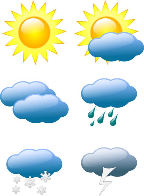 Public Domain Clip Art Image Weather Symbols Id 13534621212335