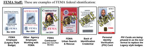 Maybe you would like to learn more about one of these? Authorized FEMA and Contracted Inspector Identification Badges Guide | Public Intelligence