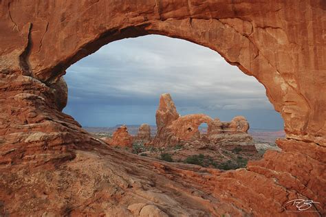 Turret Arch Through North Window Arches National Park Utah Timm
