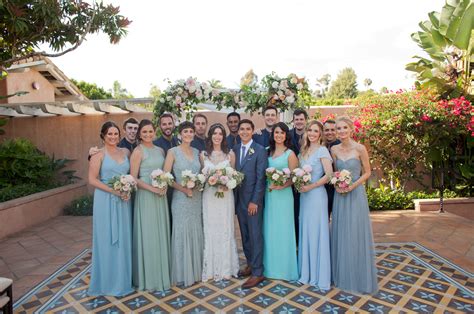 Blue White Wedding At Rancho Valencia Elyse Al Green Wedding