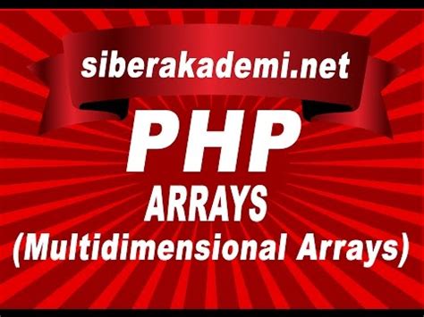 ?> just thought it worth mentioning. Php Arrays (Multidimensional Arrays) - YouTube