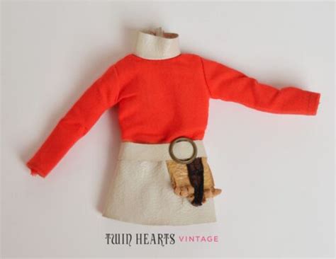 Vintage 70s Lady Licca Doll Red And White Mini Dress Japanese Takara Ebay