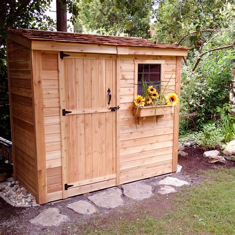 Outdoor Living Today Spacesaver 8 Ft W X 4 Ft D Wood Lean To Shed
