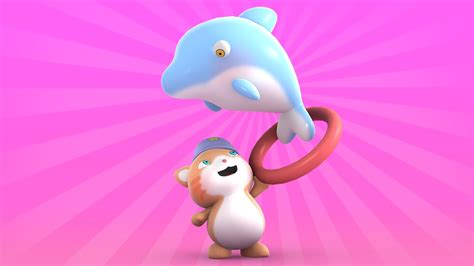 Looi The Cat 3d Animation For Kids Dolphin Animal Toy Cartoons