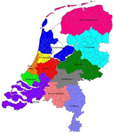 Nederland Kaart Plaatsen Kaart