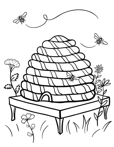 Adorable cartoons and some realistic ones. Download Bee Hive coloring for free - Designlooter 2020 👨‍🎨