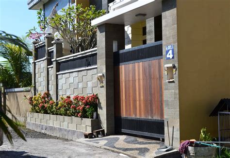 18 Gambar Desain Pagar Rumah Minimalis Batu Alam Tampak Depan Terbaru