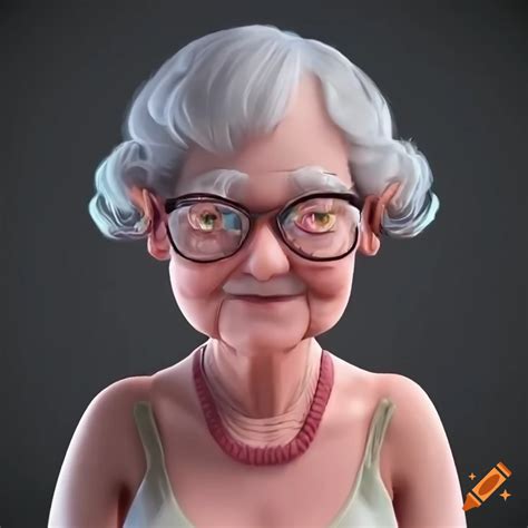 3d Artwork Of A Grandma As A Vtuber On Craiyon