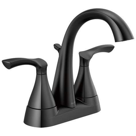 Locate your delta faucet repair parts for kitchen, bathroom, tub/shower faucets, and valves. Delta Sandover Matte Black 1-Handle 4-in Centerset ...