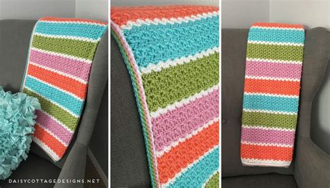 V Stitch Blanket Crochet Pattern Daisy Cottage Designs